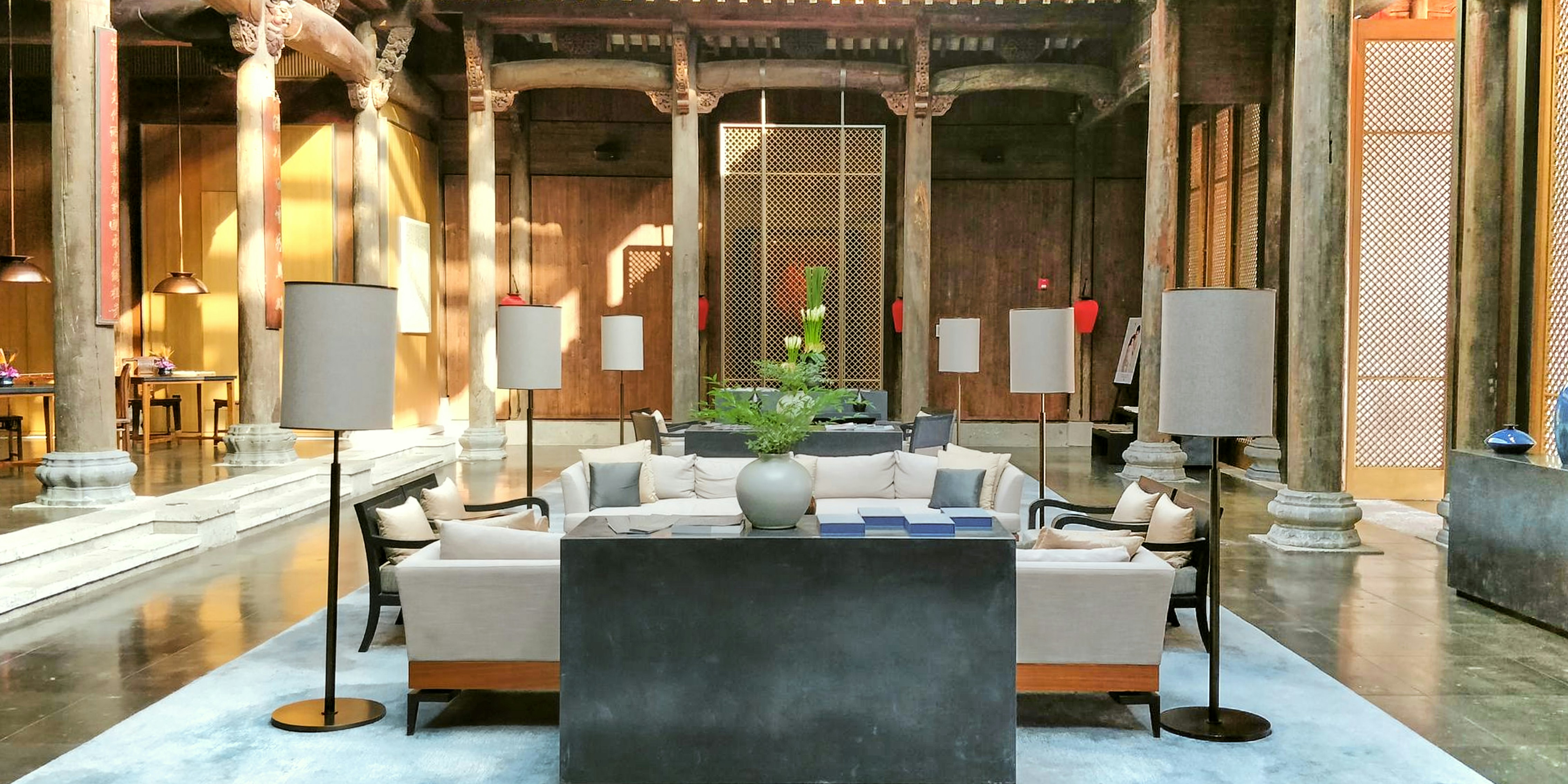 Private salon prepared for an event